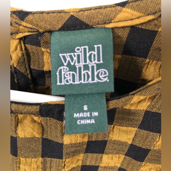 Yellow and black dress from Wild Fable size small. - Picture 4 of 6